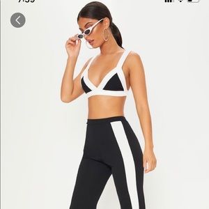 Mono Contrast Triangle Bralet